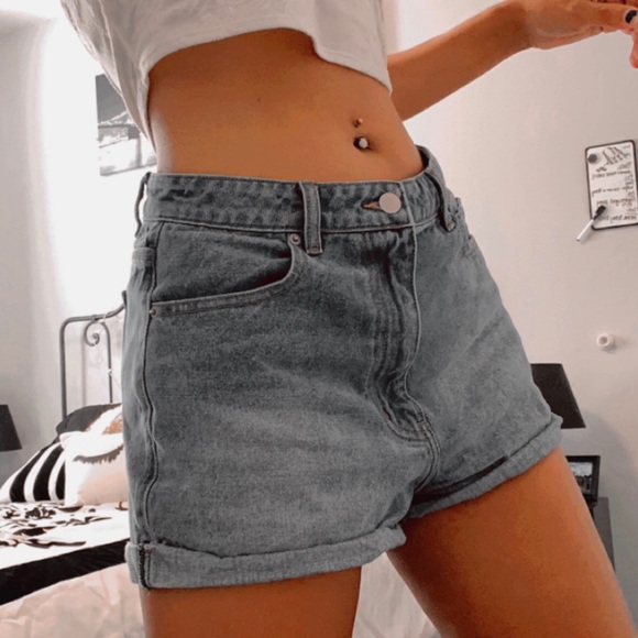 Denim high rise shorts - Picture 4 of 6